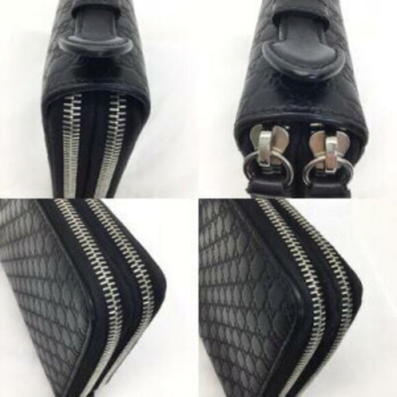 Gucci Organizer Travel GG Shier Leather Black - Picture 9 of 12